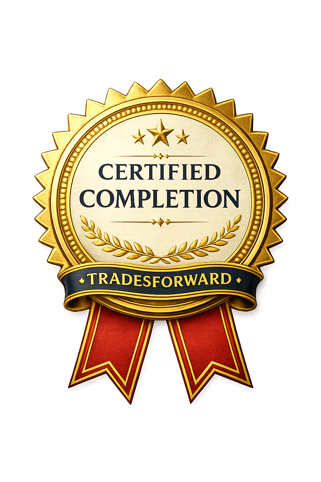 TradesForward Certified Completion Medal
